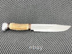 Doppelreh Rostfrei Solingen Germany Stag Fixed Blade Hunting Knife