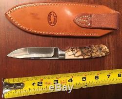 Dowell Fixed Blade Custom Hunting Knife Beautiful Handles Pre-Owned