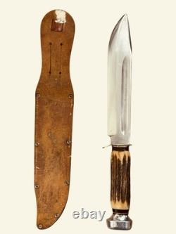 E. C. Solingen L, Germany Made 8 Inch Bladed Bowie Vintage Knife E. C. Solingen L, Germany Made 8 Inch Bladed Bowie Vintage Knife
