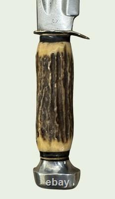 E. C. Solingen L, Germany Made 8 Inch Bladed Bowie Vintage Knife