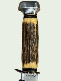 E. C. Solingen L, Germany Made 8 Inch Bladed Bowie Vintage Knife
