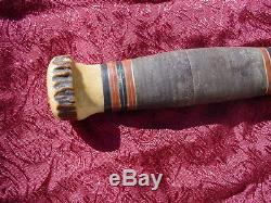 EARLY VINTAGE STAG ON LEATHER MARBLES GLADSTONE HUNTING KNIFE With LEATHER SHEATH