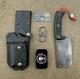ESEE Knives Expat Cleaver CL1 with Custom Leather Belt MOLLE Sheath USED GOOD