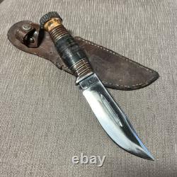 EXCELLENT, Vintage, Wade & Butcher Firths, Stag Pommel, Sheffield Eng. Sheath