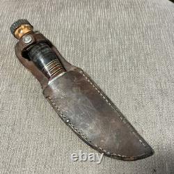 EXCELLENT, Vintage, Wade & Butcher Firths, Stag Pommel, Sheffield Eng. Sheath