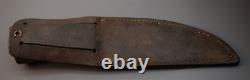 Early 1920's Marbles USA Woodcraft Stacked Leather Hunting Skinning Knife