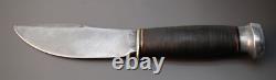 Early 1920's Marbles USA Woodcraft Stacked Leather Hunting Skinning Knife