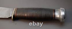 Early 1920's Marbles USA Woodcraft Stacked Leather Hunting Skinning Knife