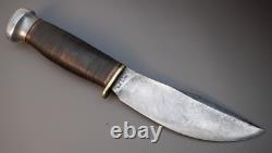 Early 1920's Marbles USA Woodcraft Stacked Leather Hunting Skinning Knife