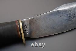 Early 1920's Marbles USA Woodcraft Stacked Leather Hunting Skinning Knife