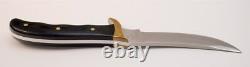 Early 1973-1981 Buck USA Akonua 402 440C Micarta Hunting Skinning Knife & Sheath