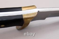Early 1973-1981 Buck USA Akonua 402 440C Micarta Hunting Skinning Knife & Sheath