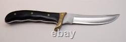 Early 1973-1981 Buck USA Akonua 402 440C Micarta Hunting Skinning Knife & Sheath