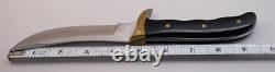 Early 1973-1981 Buck USA Akonua 402 440C Micarta Hunting Skinning Knife & Sheath