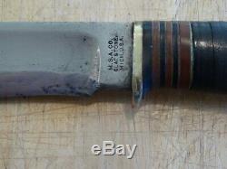 Early M. S. A. Co Knife with Original Tube Sheath