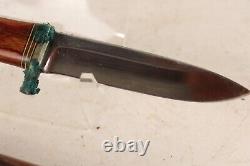 Early NOS Morseth Fixed Blade Hunting Knife with Sheath