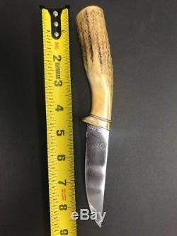Early Vintage Gerber C425 Skinning Hunting Knife Genuine Stag Portland Oregon US