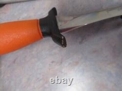Eddie Bauer Orange Handle Mark ll Gerber Knife Eb Sheath + EB Steel
