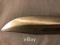 Edge Brand Solingen 490 Bowie 15 Inch stag knife West Germany Remington Pattern