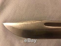 Edge Brand Solingen 490 Bowie 15 Inch stag knife West Germany Remington Pattern