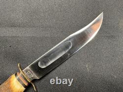 Edge Mark #473 Stag Handle Hunting Knife witho Sheath Unused