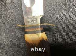 Edge Mark #473 Stag Handle Hunting Knife witho Sheath Unused