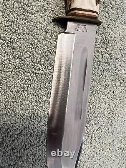 Edge Mark Brand Model 482 Solingen Germany Bowie Knife Stag Handle Nice! 12 Inch