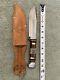 Edge Mark Brand Model 488 Solingen Germany Bowie Knife Stag Turquoise Handle