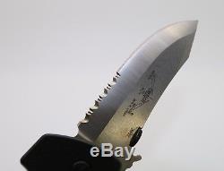Emerson Hunting Folding Knife CQC-8 USA Serrated Edge Satin MINTY Mini Horseman