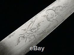 European Hunting Knife Dagger with Scabbard Early 19th Century