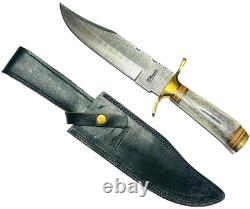 F. Normen Damascus Blade 13 Handmade Bowie Knife Handcrafted USA MADE Knives