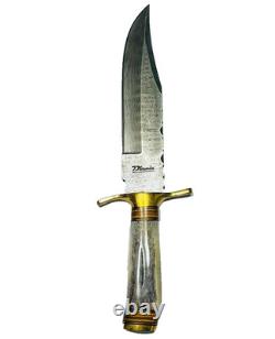 F. Normen Damascus Blade 13 Handmade Bowie Knife Handcrafted USA MADE Knives