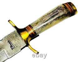 F. Normen Damascus Blade 13 Handmade Bowie Knife Handcrafted USA MADE Knives