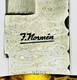 F. Normen Damascus Blade 13 Handmade Bowie Knife Handcrafted USA MADE Knives