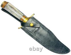F. Normen Damascus Blade 13 Handmade Bowie Knife Handcrafted USA MADE Knives