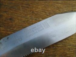 FINE Customized Vintage PIC Germany White Hunter-style Carbon Steel GUIDE Knife