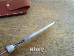 FINE Customized Vintage PIC Germany White Hunter-style Carbon Steel GUIDE Knife