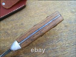 FINE Customized Vintage PIC Germany White Hunter-style Carbon Steel GUIDE Knife