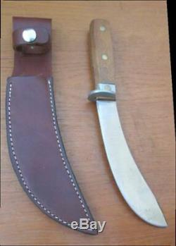 FINEST Vintage RUSSELL Green River Works Carbon Steel Skinning Knife withSheath