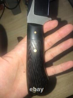 Fehr Stainless Hunter/ Hunting & Bushcraft Knife w Leather Sheath