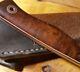 Fiddleback Forge Ironwood Bushcraft Hunting Knife wJoufuu Leather Dangler Sheath