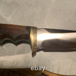 Fire River Sportsman Hunting Knife handmade vintage 4.5 blade New Never Used