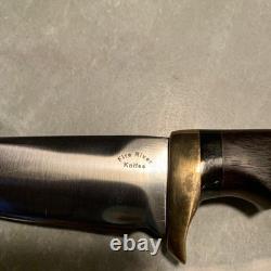 Fire River Sportsman Hunting Knife handmade vintage 4.5 blade New Never Used