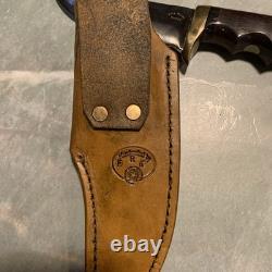 Fire River Sportsman Hunting Knife handmade vintage 4.5 blade New Never Used