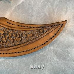Fire River Sportsman Hunting Knife handmade vintage 4.5 blade New Never Used