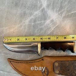 Fire River Sportsman Hunting Knife handmade vintage 4.5 blade New Never Used
