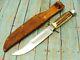 Fred Mac Overland Germany Stag Hunting Bowie Knife Vintage German Sheath Knives