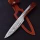 Full Tang Damascus Steel Hunting & Survival Knife Handmade Bowie with Sheath