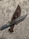 Full Tang Damascus Steel Hunting & Survival Knife Handmade Bowie with Sheath
