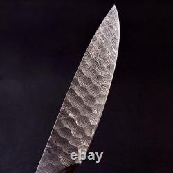 Full Tang Damascus Steel Hunting & Survival Knife Handmade Bowie with Sheath